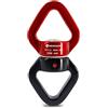 NewDoar Swing Swivel, Dispositivo Girevole Micro Rotatore Certificato CE 30KN per Altalena Danza Aerea/Yoga/Altalena/Amaca Sospesa/Arboricoltore di Arrampicata su Roccia-Rosso Nero