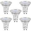 Lepro Lampadina LED GU10, 3W Pari ad Lampada Alogena da 35W, Luce 210lm Bianco Caldo 2700K, Angolo Luminoso 110°, Confezione da 5 Pezzi