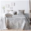 VIALMAN Copriletto leggero Sofia 27 per letto singolo da 105 cm | Copriletto letto da 105 | Dimensioni copriletto 200 x 270 cm, colore beige