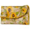 PARAMAISON Tovaglia Antimacchia Shabby Chic Country Girasole Beige, Stile Shabby Country, Rettangolare, Impermeabile, Tavola da Pranzo Cucina Giardino, 12 Posti 140x230 cm