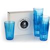 Buddy´s Bar Buddy's Bar - Set da 6 Bicchieri in Tritan da 0,5 Litri di Alta qualità, BPA Free, Effetto Vetro Cristallo, Resistenti alla Rottura, riutilizzabili e Lavabili in lavastoviglie, 500 ml, Blu
