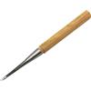 VIGAN 1 coltello medio rotondo intaglio, manico in legno duro, lavorazione del legno, Hobby Art Craft Making Tools forgiato a mano scalpelli per incisione (larghezza 3 mm)