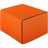 EVERGREENWEB MATERASSI & BEDS EVERGREENWEB - Pouf Letto con Rivestimento Arancio Sfoderabile trasformabile in Confortevole Materasso Singolo 80x190 WATERFOAM Alto 15cm Pieghevole 3 Pezzi Multiuso Puff Futon Salvaspazio