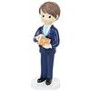 Mopec figura Comunione Bambino Tuta e Bibbia, Poliresina, Blu navy, 6.5 x 6.5 x 17 cm