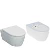 GEBERIT Sanitari Sospesi Geberit Icon vaso Rimfree bidet e coprivaso rallentato