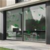 Decooo.be Adesivi anticollisione per Uccelli (Set di 17 Sagome) - per Evitare Che Gli Uccelli urtino Il Vetro - Colore: Verde