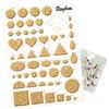 Rayher 71932000, pannello sughero per Quilling, varie forme, con aghi, fai da te, bricolage, 21 x 15 x 8 cm, con raschietto