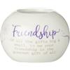 Said with sentiment Portacandele in ceramica con scritta in lingua inglese "Said with sentiment"