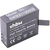 vhbw Batteria compatibile con Camkong Action Camera videocamera camcorder (900mAh, 3,7V, Li-Ion)