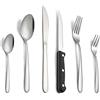 posate con coltello 36 pezzi lucidati a specchio JGJGJG Set di posate per 6 persone lavabili in lavastoviglie cucchiaio coltelli da bistecca in acciaio inox forchetta 