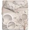 Ipersan Parure Copripiumino Matrimoniale, 100% Cotone Percalle, Sacco Copripiumino 255x200cm + 2 Federe 83x52cm, Stampa Fotografica in Alta Qualità, Made in Europe