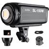 Godox SL150 Luce Video LED 150W 5600K, Regolazione Della luminosità 10%-100%, Attacco Bowens, per Interviste, Still Life, Video, Riprese Studio