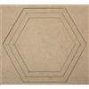Esagono Saturno in Legno