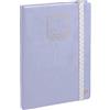 Quo Vadis - Collezione: Life Journal - Quaderno Infinity tipo Bullet Journal - Pagine preriempite - Chiusura elastica - alette - Carta bianca Clairefontaine - Copertina rigida - 15 x 21 cm - Viola