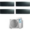 Daikin FTXJ20AB FTXJ20AB FTXJ20AB FTXJ50AB 4MXM68A Climatizzatore Quadri Split Parete Emura3 Nero BTU 7+7+7+18 R-32 WIFI