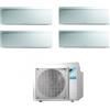 Daikin FTXJ20AS FTXJ25AS FTXJ50AS FTXJ50AS 4MXM80A Climatizzatore Quadri Split Parete Emura3 Silver BTU 7+9+18+18 R-32 WIFI