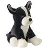 warmies 17418198,warmies Heat Cushion/Stuffed Toy Dog Bosten Terrier Millet Lavender Filling 30 cm 700g, nero/bianco