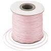 Craftdady 185 Yards 0,5 mm filo cerato imitazione pelle intrecciata filo cerato per la creazione di gioielli, macramè, collane di perline, rosa perla