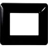 ETTROIT Placca compatibile Bticino Matix 2 moduli plastica colore nero