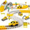 kizplays 260 pezzi autostrada da corsa 6 auto giocattolo a partire da 3 4 5 6 anni, per ragazzi e ragazze, per traccia flessibile, per auto elettrica, per bambini, regalo