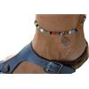 Generic PERLINE IN VETRO COLORATO PER FOOTBAND, FOOT CHAIN e HAMSA FATIMAS PROTECTIVE HAND Ethno Beach - Festival BAREFOOT Boho elastico alla caviglia