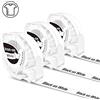 Phomemo 3x Phomemo P12 Nero su Bianco Nastro per Etichette con ferro da stiro, 12mm x 2m, per la stampante per etichette Phomemo P12/P12PRO/LT12, ricambio per Dymo LetraTag LT100H LT100T