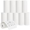 AURTEC Rotoli di carta termica AURTEC 57 x 25 per mini stampante termica, registratore di cassa, scontrino POS, carta in bianco e nero con stampa senza inchiostro, senza anima, 10 rotoli