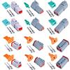 HUAZIZ 6 Sets Impermeabile Auto Connettore Elettrico DT 2 3 4 Pin Way Terminale Filo Connettore Spina Sigillato Grigio Maschio e Femmina Auto Impermeabile Filo Elettrico Connettore Spina