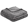 Amazon Basics Copriletto in pile con motivo a rilievo, grigio, 150 x 200 cm