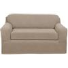 Zenna Home MAYTEX Pixel, Copertura per mobili Ultra Morbida, Elasticizzata, 2 Pezzi, Colore: Sabbia