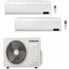 SAMSUNG INVERTER CLIMATIZZATORE SAMSUNG WINDFREE AVANT DUALSPLIT 7000+7000+AJ040TXJ2KG R-32 WI-FI