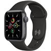 Apple Watch SE Alluminio 40 mm (2020) | WiFi + Cellular | grigio siderale | Cinturino Sport nero