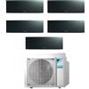 Daikin FTXJ20AB FTXJ25AB FTXJ25AB FTXJ25AB FTXJ35AB 5MXM90A Climatizzatore Penta Split Parete Emura3 Nero BTU 7+9+9+9+12 R-32 WIFI