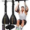 RDX AB Cinghie per Addominali, Maya Hide Pelle Abs Straps, Imbottite Appendere con Moschettone per Allenamenti Della Forza del Corpo, Fitness Sollevamento Gambe Allenamento Braccia Supporto Uomo Donne