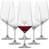 Schott Zwiesel 115672 Bordeaux 130 - Set di 6 calici da vino rosso, in cristallo di piombo, 9,5 x 9,5 x 23,7 cm, colore: Trasparente