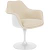 KNOLL poltrona girevole completamente rivestita TULIP - 150AS2U-C-K10541