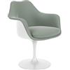 KNOLL poltrona girevole completamente rivestita TULIP - 150AS2U-C-K10543