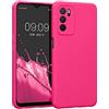 kwmobile Custodia Compatibile con Oppo A16 / A16s / A54s Cover - Back Case per Smartphone in Silicone TPU - Protezione Gommata - rosa shocking