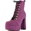 L37 HANDMADE SHOES Sparkle Motion, Stivali alla Moda Donna, Viola, 39 EU