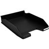 Exacompta - Cod.11314D - Confezione da 6 Vaschette portacorrispondenza Combo Midi Office per formato A4+ - Impilabili - Capacità 500 fogli 80 gr - Dimensioni : 34,7 x 25,5 x 6,5 cm - Nero