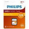 Philips 128GB Scheda SDXC Philips Class 10 UHS-I U3 V30 A1 Nero [FM12SD65B/00]