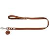 HUNTER Guinzaglio HUNTER 20/100 Morbida vera pelle di mucca, cognac | Pelle, semplice, resistente, flessibile, cinturino da polso, colore cognac, misura 20/100