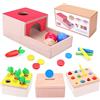 XIAPIA Giochi Legno Bambini, Giochi Montessori Cubo Multiattivita Legno Gioco, Interattivo Giocattoli Educativi per 1 2 3 Anni Bambina Maschio, Regalo Bambino 1 Anno