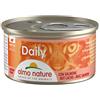 almo nature Daily - Cibo Umido Completo per Gatti Adulti - Mousse con Salmone. 24 Lattine da 85G. - 2400 g