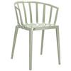 Kartell 5806 Sedia Venice, Policarbonato colorato in Massa o Verniciato con Trattamento Soft Touch, Verde Salvia, 51x75x51 cm, 2 unità