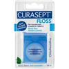 Curasept Filo Interdentale Floss Classico Cerato con Clorexidina e Menta 50 Metri