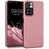 kwmobile Custodia Compatibile con Xiaomi Redmi Note 11 Pro+ 5G / Note 11 Pro Plus 5G Cover - Back Case Morbida - Protezione in Silicone TPU Effetto Metallizzato oro rosa metallizzato