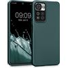 kwmobile Custodia Compatibile con Xiaomi Redmi Note 11 Pro+ 5G / Note 11 Pro Plus 5G Cover - Back Case Morbida - Protezione in Silicone TPU Effetto Metallizzato petrolio metallizzato
