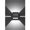 Applique da Parete in Alluminio LOBO G9 Grey Bidirezionale da interno
