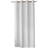 ED Enjoy Home Tenda Decorativa con Occhielli argentati, 140 x 240 cm, Bianco, 100% Poliestere, Satinato, Collezione Basic
